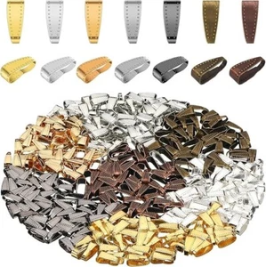 350Pcs Pinch Clip Clasp Bail Pendant Connector Snap Clips for DIY Jewelry Making - Picture 1 of 3