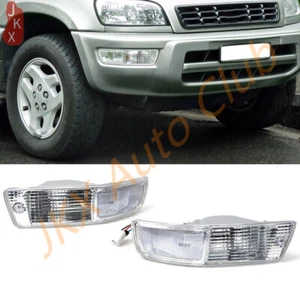 Pair Clear Car Front Bumper Fog Driving Lamp Replcement For Toyota RAV4 1998-99 - Bild 1 von 8