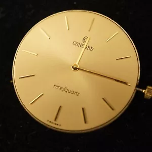 Concord CWC Quartz Watch Movement & Crystal, For Parts or Repair - Free Ship US - Picture 1 of 6
