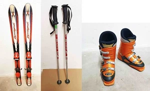 Junior Skiset Rossignol Skis bandit freeride X length 120 Boots size 24.5, poles - Bild 1 von 24