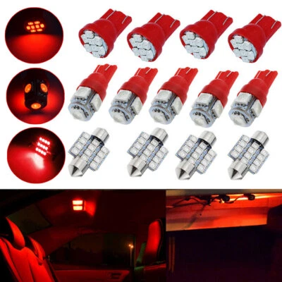 13x LED Car Interior Inside Lights Kit For Dome Trunk License Plate Lamps Bulbs - Image 1 of 4
