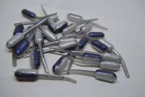 JASONS CRAPPIE STINGER 1.5" 30 PACK GRUBS CRAPPIE LURES JIGS BLUE SHAD - Picture 1 of 2