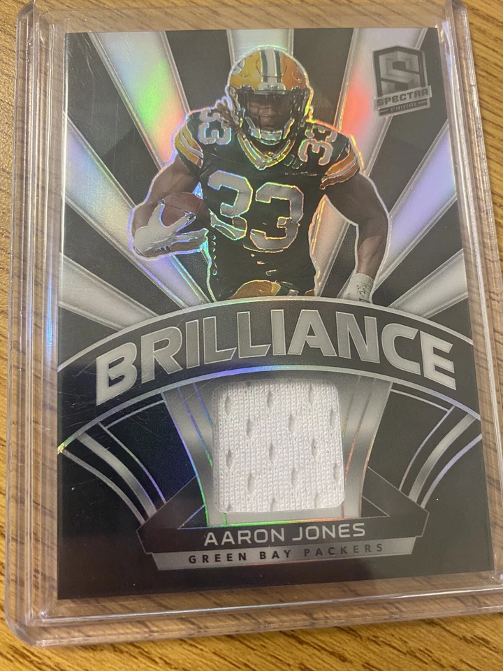 2021 Panini Spectra Football Aaron Jones Brillance PATCH 50/99  #B-AJ 🔥 - Image 1 of 2