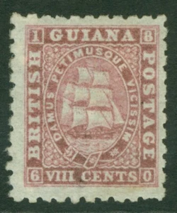 SG 96 British Guiana 1866-71. 8c brownish-pink, perf 10. Fine mounted mint... - Picture 1 of 1