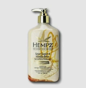 Hempz SPUN SUGAR & VANILLA BEAN Herbal Body Moisturizer After Tan Lotion 17 OZ - Picture 1 of 2