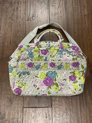❤️ Bolsa de lona Vera Bradley acuarela fin de semana para pasar la noche gris púrpura Foto 1 de 4