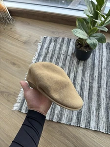 Gorra boina plana de lana vintage Kangol beige talla única hombre - Imagen 1 de 7