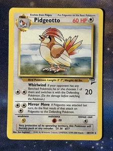Pidgeotto 28/130 Base Set 2 Rare Vintage 2000 WOTC Pokémon Card NM MINT - Picture 1 of 21