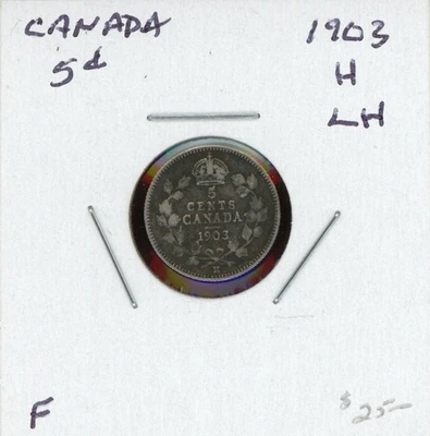 1903-H LH Canada 5 cents silver - Image 1 of 2