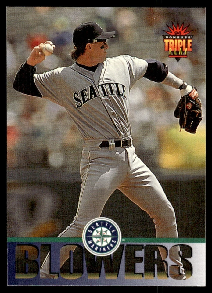 1994 Triple Play Mike Blowers Seattle Mariners #123 - Image 1 of 2
