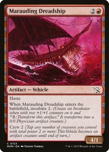 Marauding Dreadship Foil (153) Marcia della Macchina MOM MTG Magic - Foto 1 di 1