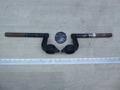 1990 Yamaha FJ1200 Y20965) left and right front clip on handlebar handle bar set - Image 1 of 4