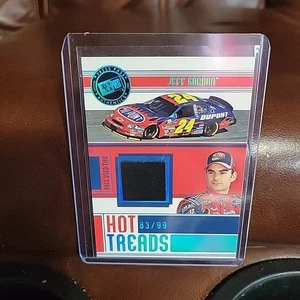 2007 Press Pass Jeff Gordon Hot Treads Blue 83/99 RACE-USED TIRE SP - Picture 1 of 2