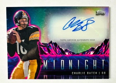 2024 Topps Midnight Charlie Batch AUTO RC Refractor Steelers Legend! - Image 1 of 3