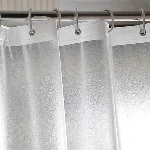 Seidenmaserung Duschvorhang Durchscheinend Futter Wasserdicht Badewanne Badeabdeckung - Bild 1 von 13