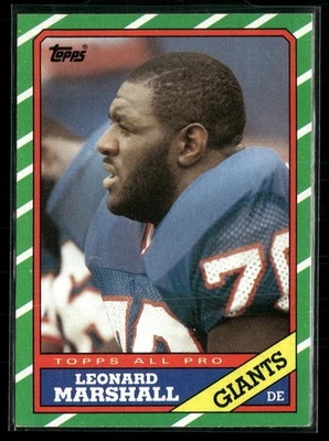 Leonard Marshall Rookie 1986 Topps #148 RC New York Giants - Image 1 of 2