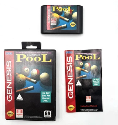 Championship Pool Sega Genesis CIB Complete Hang Tab! - Image 1 of 4