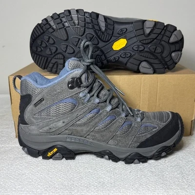 Merrell Moab 3 Mid WP J500162 Granite Women’s Waterproof Trail Hiking Boots 9 - Image 1 of 4