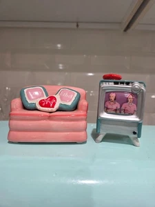 I LOVE LUCY Salz- und Pfefferstreuer Couch & Fernseher Lucy und Ethel - Bild 1 von 7