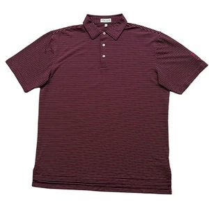 Polo Peter Millar uomo L estiva comoda manica corta golf rosa righe blu - Foto 1 di 7