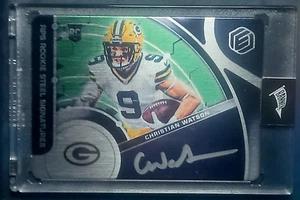 CHRISTIAN WATSON 2022 PANINI ELEMENTS NFL ROOKIE STEEL AUTO #137 RC ROOKIE 6/10 - Picture 1 of 2