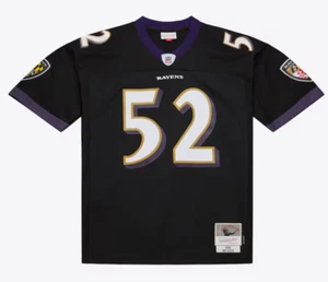 Men's Mitchell & Ness Ray Lewis Black Baltimore Ravens Legacy Replica Jersey - Picture 1 of 4