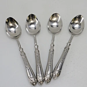 Cubiertos de acero inoxidable Pier1 Imports PII15 4 lugares/cucharas de sopa ovaladas - Imagen 1 de 4