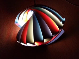 Danish Modern Lampe Lyfa Weisdorf Vintage Leuchte Kunst Konkylie " LITTLE SISTER " - Bild 1 von 24