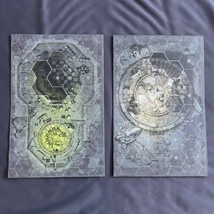 Warhammer Underworlds Shadespire 2 doppelseitige Spielbretter Ersatzteile - Bild 1 von 2