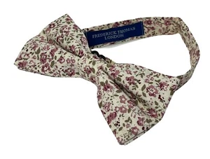bow tie adult pink floral wildflower garden mens cotton by Frederick Thomas - Picture 1 of 2
