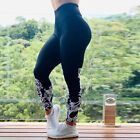 Womens Tie Dye High-waist Yoga Pants Sports Gym Fitness Running Strech Leggings