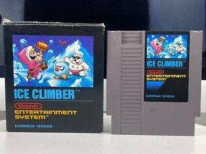 Ice Climber Nintendo NES Abeja Grabador Caja Negra PAL (Primera Edición Impresa) - Imagen 1 de 2