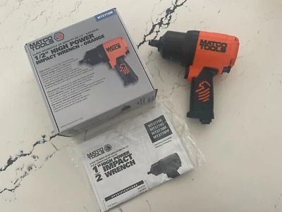 Nuevo en Caja Matco Naranja 1/2" Alta Potencia Llave de Impacto con Manual del Propietario Foto 1 de 4