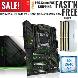 X99 Motherboard + Xeon E5 2640 V4 CPU LGA 2011-3 32G DDR4 RAM NVMe M.2 WIFI M.2 - Picture 1 of 14