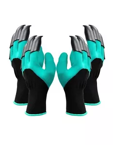 Garden Digging Gloves 10 pairs ABS Claws For Digging Planting Gardening Raking - Picture 1 of 6