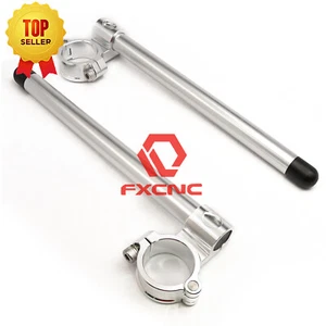 Motorcycle Universal Normal 7/8'' Clip-Ons Handlebar Handle Bar Clip Ons 50MM - Foto 1 di 10