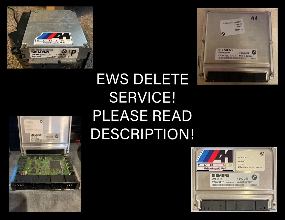 Servicio de eliminación BMW DME EWS MS41 MS42 MS43 MS45 MSS52 MSS54 ME7 M50 M52 M54 Foto 1 de 1