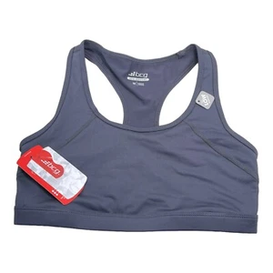NEW BCG Youth Medium Training Bra Low Support Sports Bra Gray Low Keyhole Racer - Picture 1 of 5