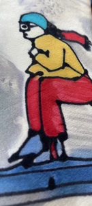 ROBERT DASKAL ARTE PINTADO A MANO TRAJE CORBATA CALIDAD ENVÍO GRATUITO - Imagen 1 de 5