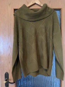 Strickpullover Gr. L / XL mit Karomuster - Bild 1 von 11