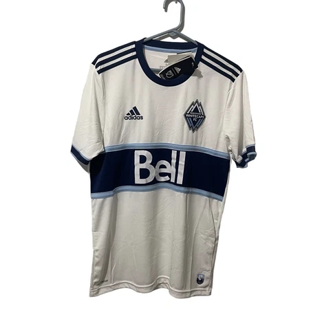 Adidas Jersey Men Medium White Vancouver Whitecaps FC Home Aeroready Soccer MLS Cover