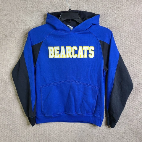Cincinnati Bearcats Hoodie Adult Small Blue Yellow Augusta Pullover Sweatshirt Cover