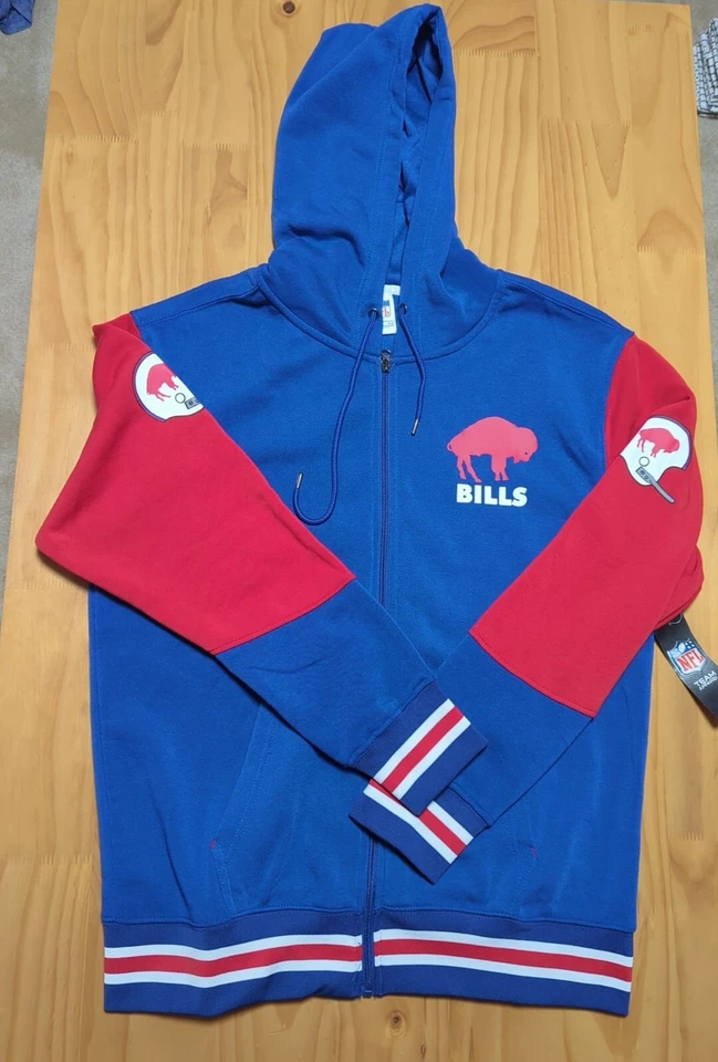 Buffalo Bills NFL Team Apparel Hoodie Sweatshirt Men's Large Blue