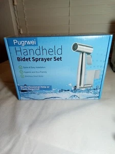 Handheld Toilet Bidet Sprayer Set - Easy Install Stainless Steel Adjustable L@@K - Picture 1 of 4