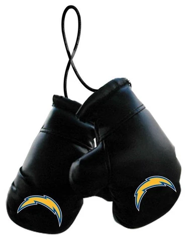 San Diego Chargers NFL Boxing Gloves Car Logo Decoration Mirror Hanging Ornament Cover
