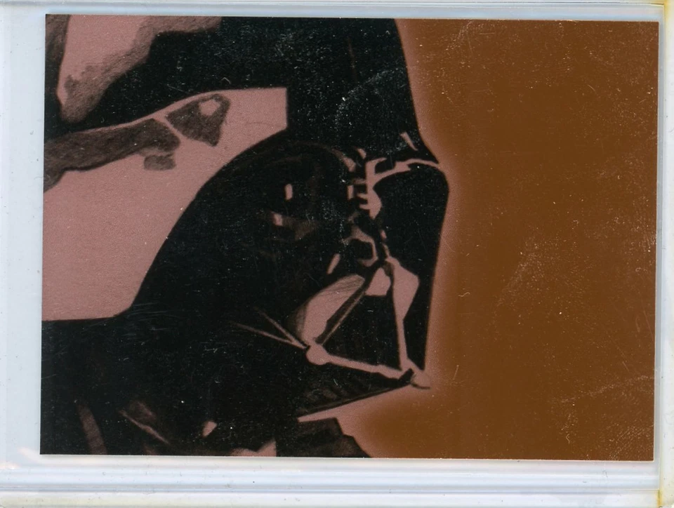 2009 Topps Star Wars Galaxy 4 DARTH VADER Foil Art BRONZE PARALLEL Insert Card  - Image 1 of 1