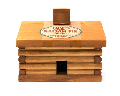 Quemador de incienso Paine's LOG CABIN, grande: ¡chimenea para fumar! + ¡10 troncos de abeto bálsamo! Foto 1 de 4