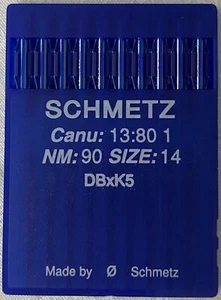 Schmetz Industrial Needles, SC13.80/90, pack of 10 Size 90/14, DBxK5 - Imagen 1 de 2