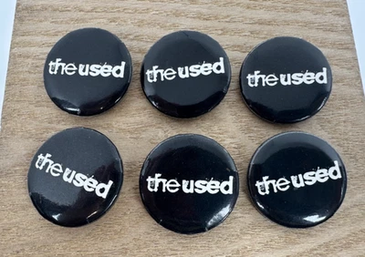 The Used Promo Button Lot - 2002, 6 Band Pins, RARE! - Image 1 of 2