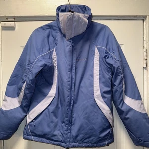 Chaqueta de invierno de esquí azul y gris RipCurl Mountainwear para mujer talla pequeña sin capucha - Imagen 1 de 7